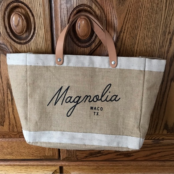 Magnolia Handbags - Magnolia Script Market Tote Waco Texas